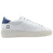 D.a.t.e. Vit Blå Sneakers Levante Kalv White, Herr