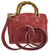 Gucci Vintage Pre-owned Mocka handvskor Red, Dam