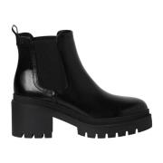 Tamaris Eleganta Läder Ankelboots Black, Dam