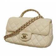 Chanel Vintage Pre-owned Laeder chanel-vskor White, Dam