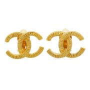 Chanel Vintage Pre-owned Metall chanel-smycken Yellow, Dam