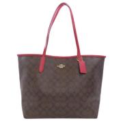 Coach Pre-owned Pre-owned Plast axelremsvskor Red, Dam