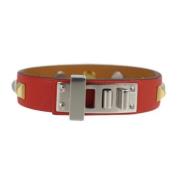 Hermès Vintage Pre-owned Laeder armband Red, Dam