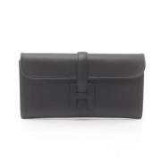 Hermès Vintage Pre-owned Tyg kuvertvskor Black, Dam