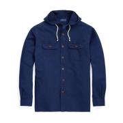 Ralph Lauren Klassisk passform Oxford arbetskjorta jacka Blue, Herr