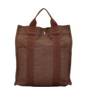 Hermès Vintage Pre-owned Canvas handvskor Brown, Dam