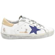 Golden Goose Superstar White Blue Star Sneakers White, Dam