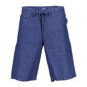 Gant Blå Bermuda Shorts med 5 Fickor Blue, Herr