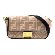 Fendi Vintage Pre-owned Canvas axelremsvskor Pink, Dam