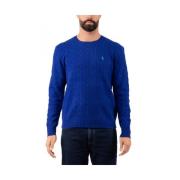 Ralph Lauren Rundhalsstickat Blue, Herr