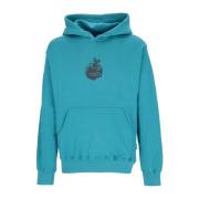 Propaganda Petrol Hoodie med Känguruficka Blue, Herr