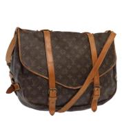 Louis Vuitton Vintage Pre-owned Canvas louis-vuitton-vskor Brown, Dam