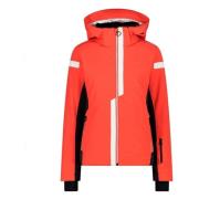 CMP Kvinna Jacka MED Dragkedja Hood Oilskin Red, Dam