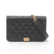 Chanel Vintage Pre-owned Tyg chanel-vskor Black, Dam