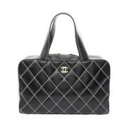 Chanel Vintage Pre-owned Laeder chanel-vskor Black, Dam