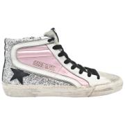 Golden Goose Mocka Slide Sneakers Laxrosa/Vit/Svart Multicolor, Dam