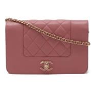 Chanel Vintage Pre-owned Laeder chanel-vskor Pink, Dam