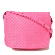 Bottega Veneta Vintage Pre-owned Laeder axelremsvskor Pink, Dam