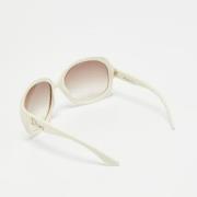 Dior Vintage Pre-owned Acetat solglasgon White, Dam