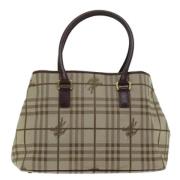 Burberry Vintage Pre-owned Canvas totevskor Beige, Dam