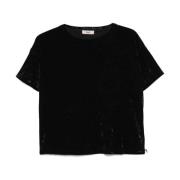 Herno Svart Tee Tröja Black, Dam