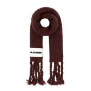 Jil Sander Mohairblandning Brun Scarf Brown, Dam