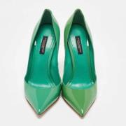 Dolce & Gabbana Pre-owned Pre-owned Tyg klackskor Green, Dam