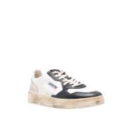 Autry Vintage Läder Sneakers med Distressed Finish Multicolor, Herr