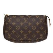 Louis Vuitton Vintage Pre-owned Canvas kuvertvskor Brown, Dam