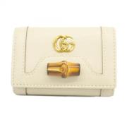 Gucci Vintage Pre-owned Laeder nyckelhllare White, Dam