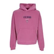 Guess Logo Hoodie Långärmad Sweatshirt Pink, Herr