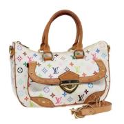 Louis Vuitton Vintage Pre-owned Canvas handvskor White, Dam