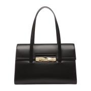 Bally Läder Axelväska Black, Dam