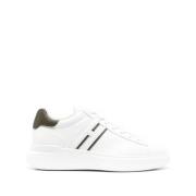 Hogan Vita Sneakers med Gröna Accenter White, Herr