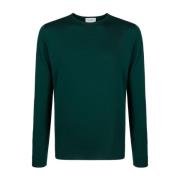 John Smedley Mörkgrön Merinoulltröja Green, Herr