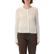 Pinko Stiliga Sweaters Kollektion Beige, Dam