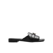 Jimmy Choo Platta Sandaler Nako Stil Black, Dam