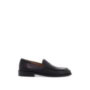 Marsell Läder Moccasin Loafers med Rundad Tå Black, Dam