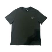 A.p.c. Ekologisk Jersey T-shirt Standard Rue Madame Green, Herr