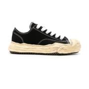 Maison Margiela Svarta Sneakers med Tjock Gummisula Black, Herr