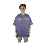 Fear Of God Lavendel Heavy Crewneck Tee Purple, Herr