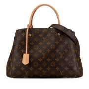 Louis Vuitton Vintage Pre-owned Canvas handvskor Brown, Dam