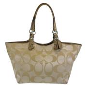 Coach Pre-owned Pre-owned Canvas totevskor Beige, Dam