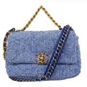 Chanel Vintage Pre-owned Tyg chanel-vskor Blue, Dam