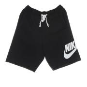 Nike Fransk Terry Tracksuit Shorts Lättvikt Blå Black, Herr