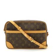 Louis Vuitton Vintage Pre-owned Canvas crossbodyvskor Brown, Dam