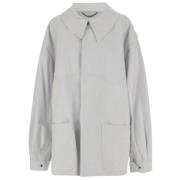 Maison Margiela Off White Sportjacka White, Herr