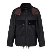 Barbour Re-Engineered Spey Vaxad Jacka i Svart Black, Herr