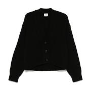 Le Kasha Svart Chunky Cardigan Black, Dam