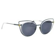 Fendi Vintage Pre-owned Plast solglasgon Blue, Dam